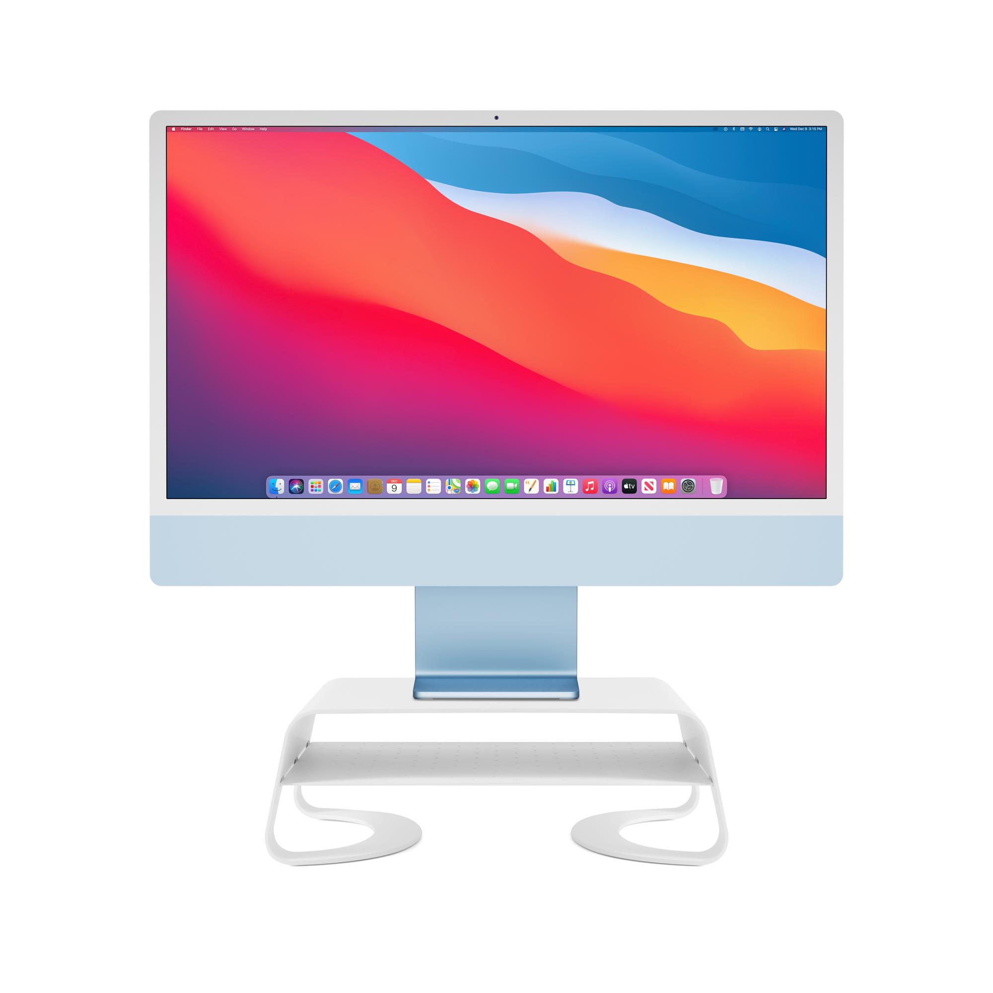 Supporto da tavolo per monitor e iMac Twelve South Curve Riser - Bianco