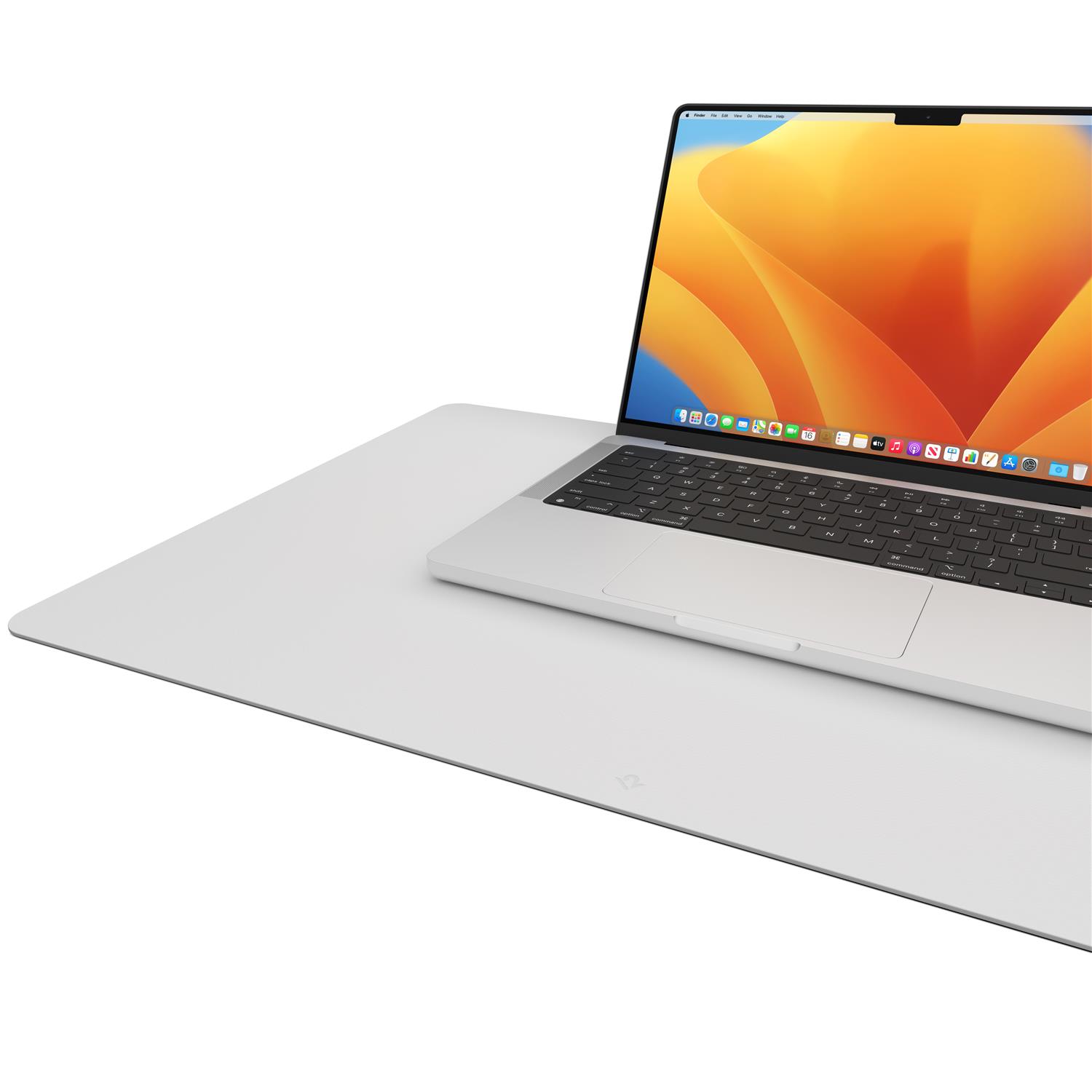 Twelve South DeskPad: tappetino da scrivania in similpelle - grigio chiaro