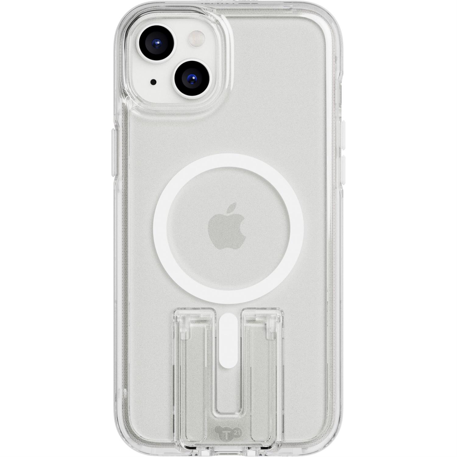 Tech21 EvoCrystal Kick Case MagSafe per iPhone 15 Plus - Bianco